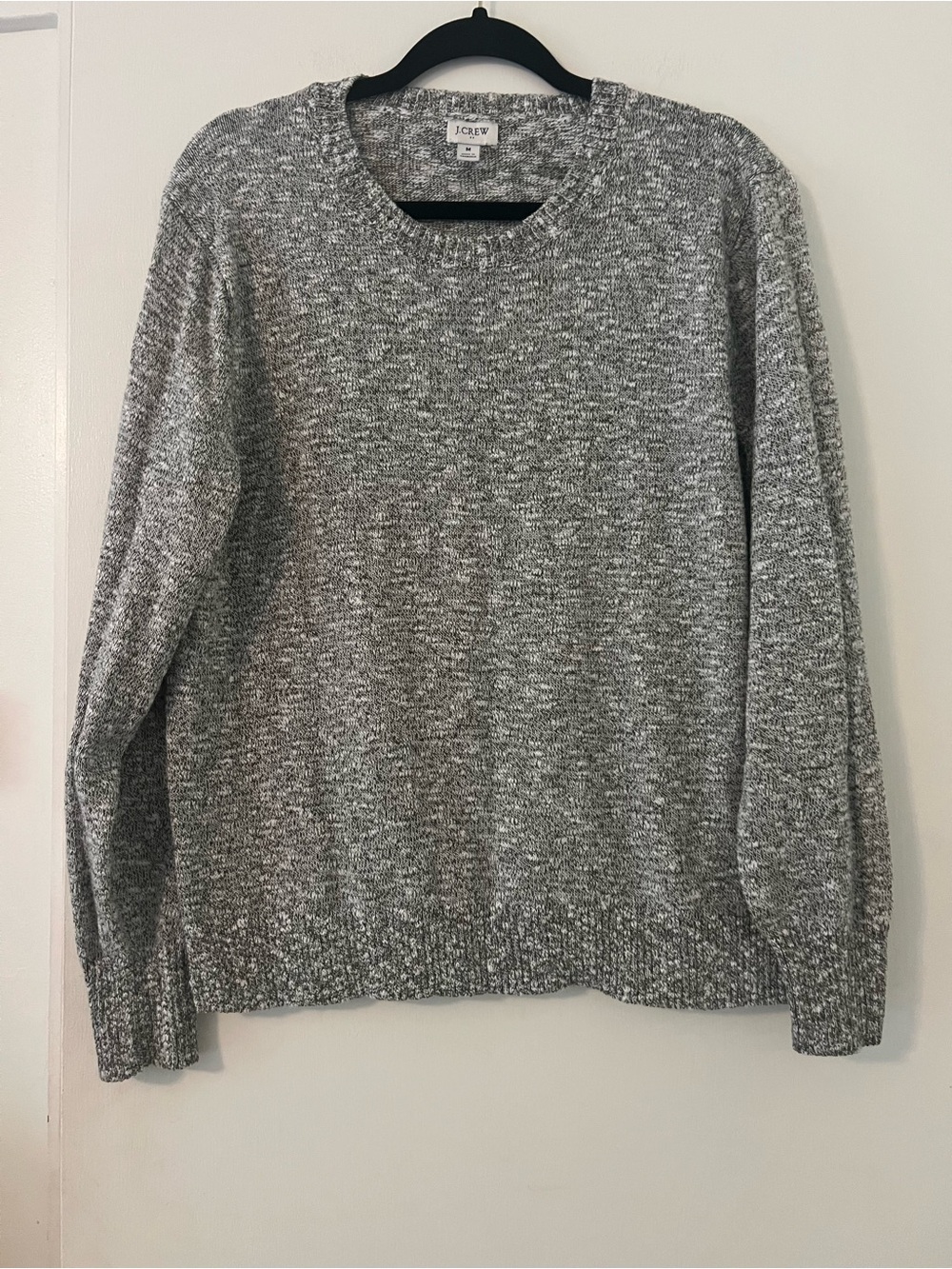 J. Crew Marled Gray Crewneck Sweater size M (Y100)